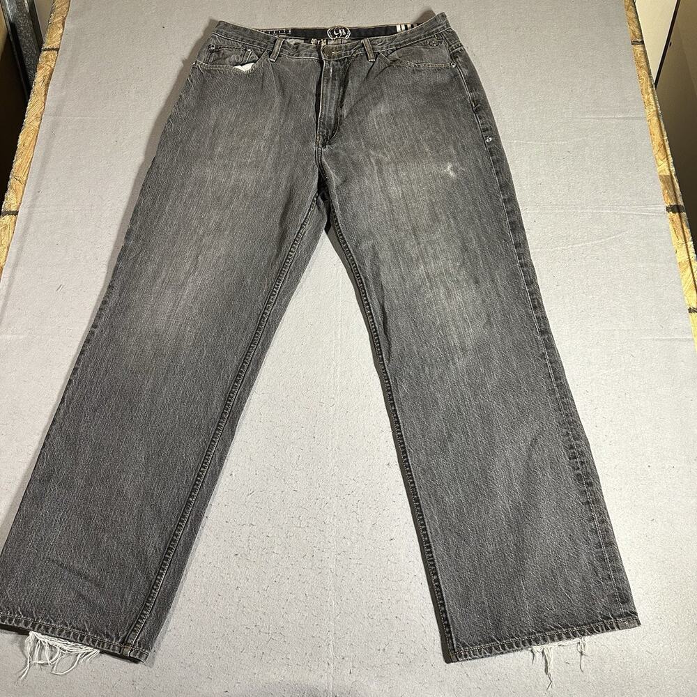 Vintage G-Unit Jeans Mens 40x34 Black Faded Wide Leg Baggy 50 Cent Hip Hop